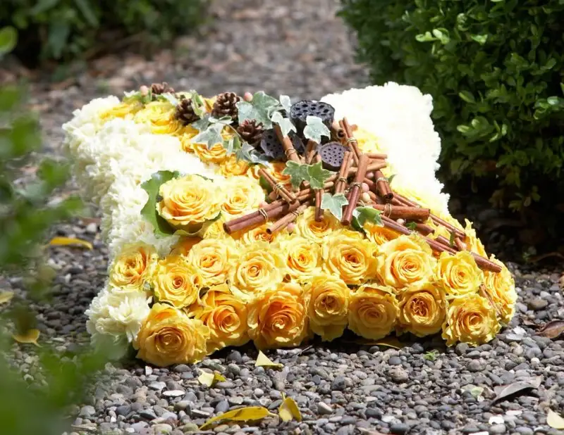 Luxury Rose and Carnation Funeral Cushion