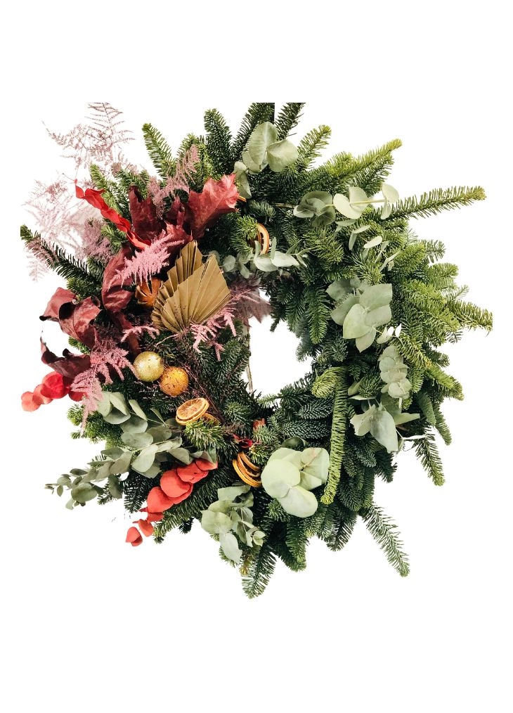 Luxury modern christmas wreaths for front door