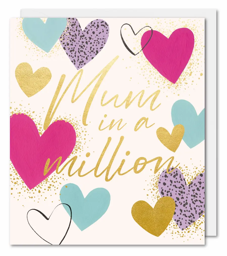 Mothers Day Card - Mum in a Million Mothers Day Card - Mum in a Million