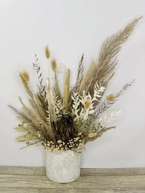 Natural Nordic Dried Arrangement In Pot