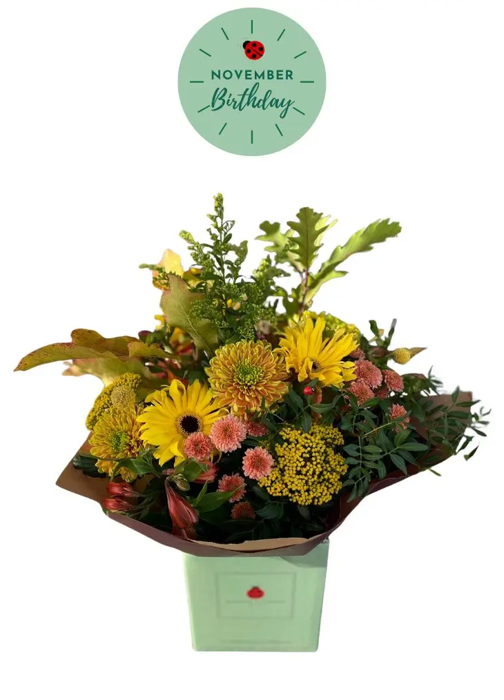 November Birthday Flowers Bouquet