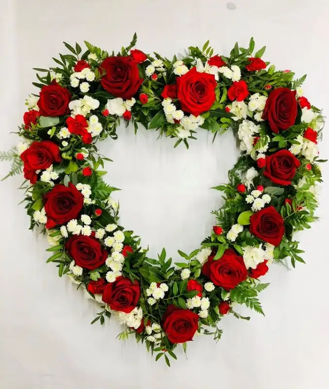 Open Heart Red and White Open Heart Red and White