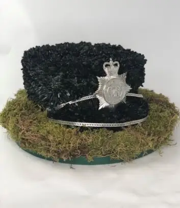 Policeman Hat Funeral Tribute
