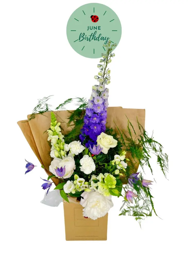 Rustic Rose June Birthday Flowers