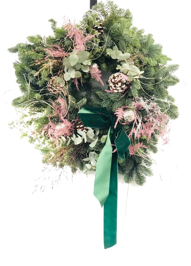 £70 fresh door wreath