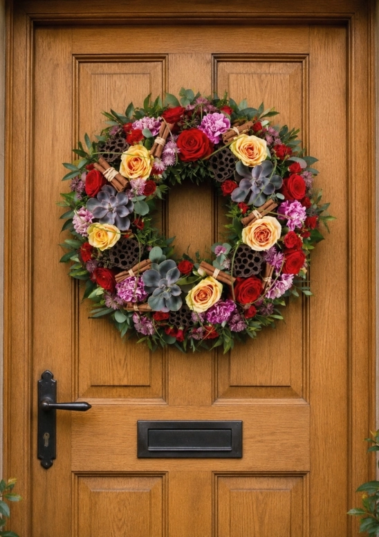 Santa Baby Festive Door Wreath