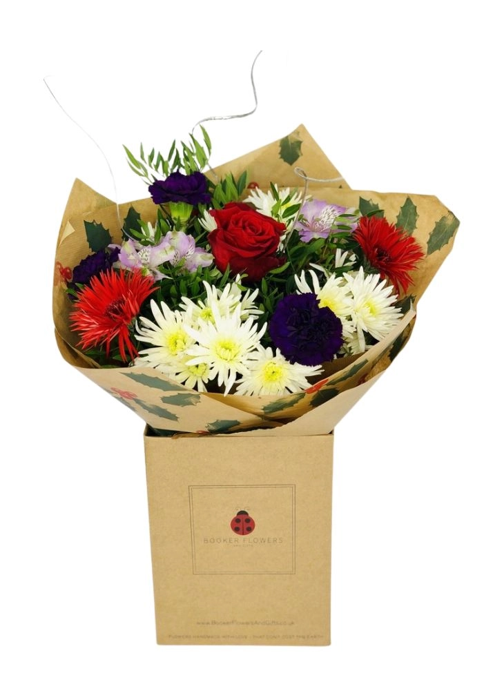 Silent Night Christmas Hand Tied Bouquet Silent Night Christmas Hand Tied Bouquet