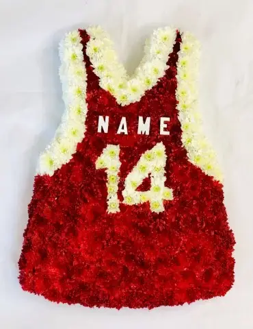 Sports Vest Funeral Tribute