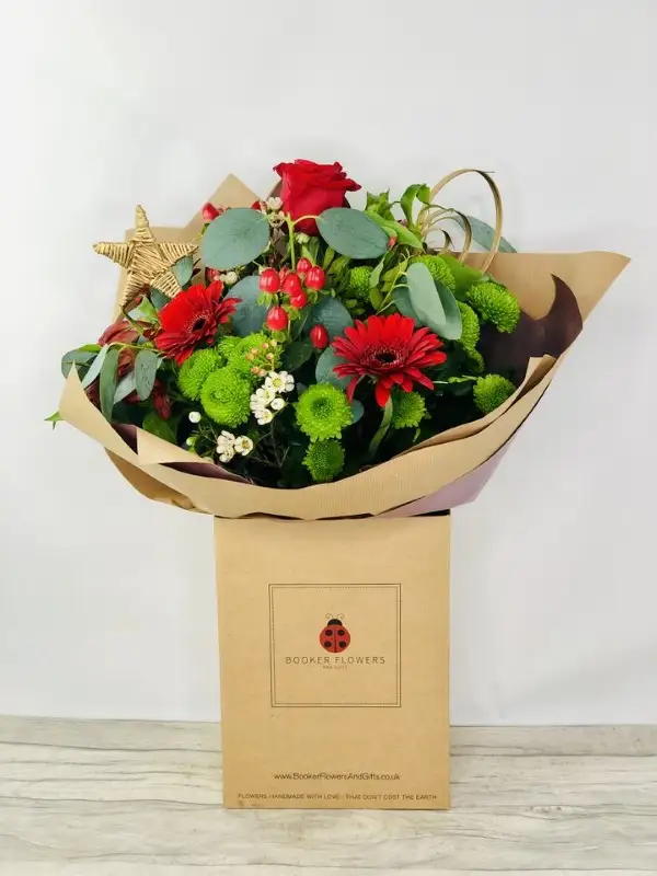 Starry Night Christmas Hand Tied Bouquet
