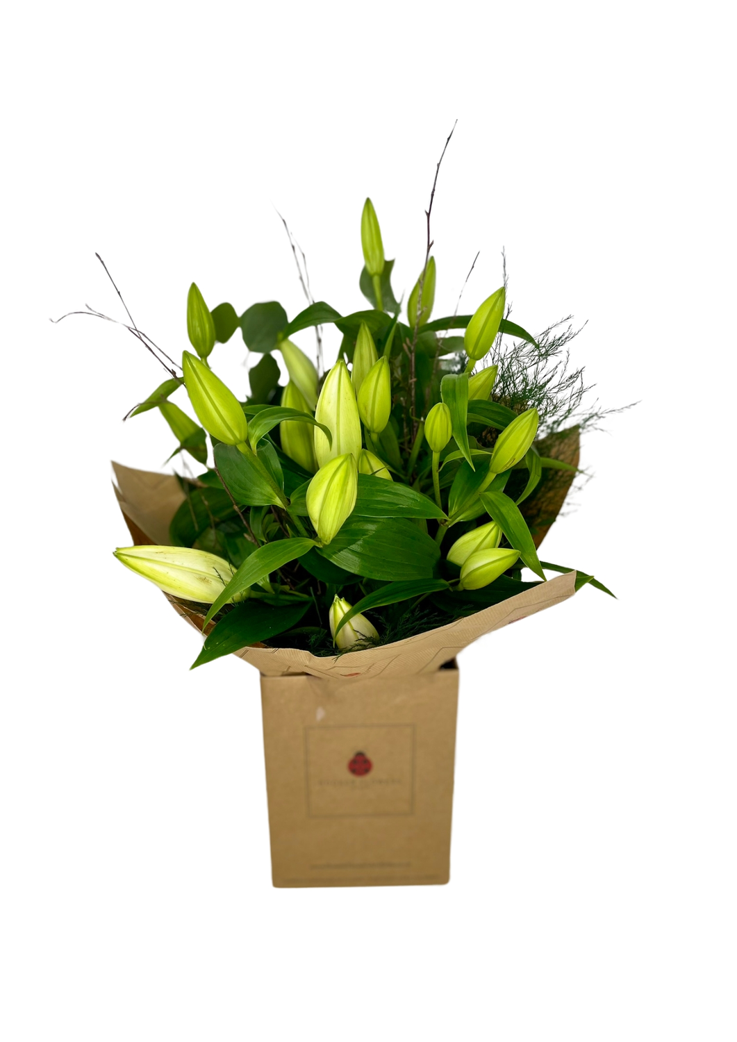 Stunning Scented White Lily Bouquet Stunning Scented White Lily Bouquet
