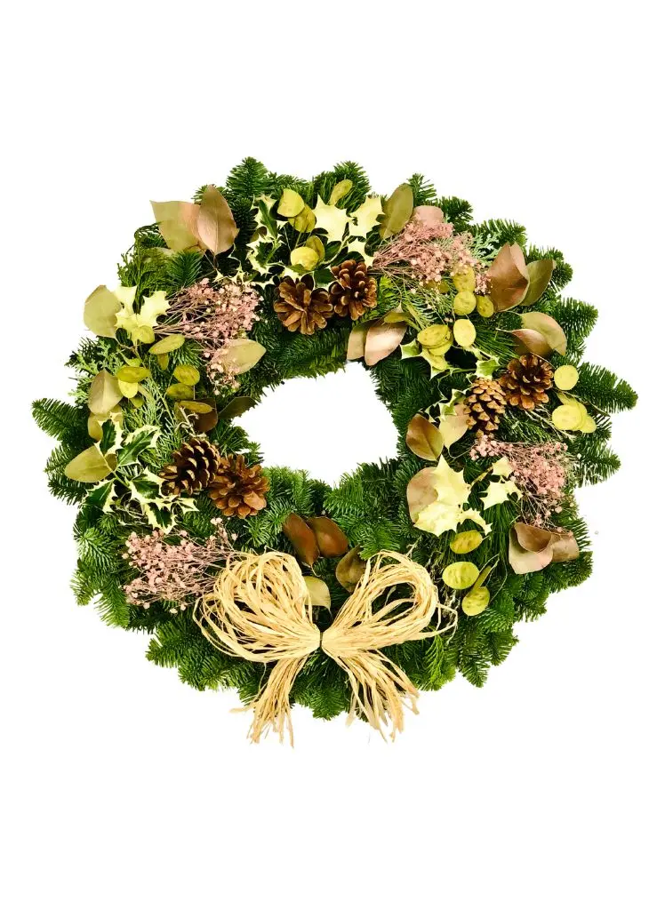 Sugar Plum Fairy Luxury Christmas Door Wreath with Dried Flowers - Large Sugar Plum Fairy Luxury Christmas Door Wreath with Dried Flowers - Large