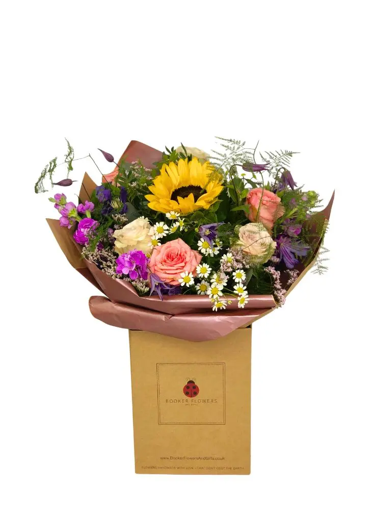 Sunflower And Roses Martini Bouquet Sunflower And Roses Martini Bouquet