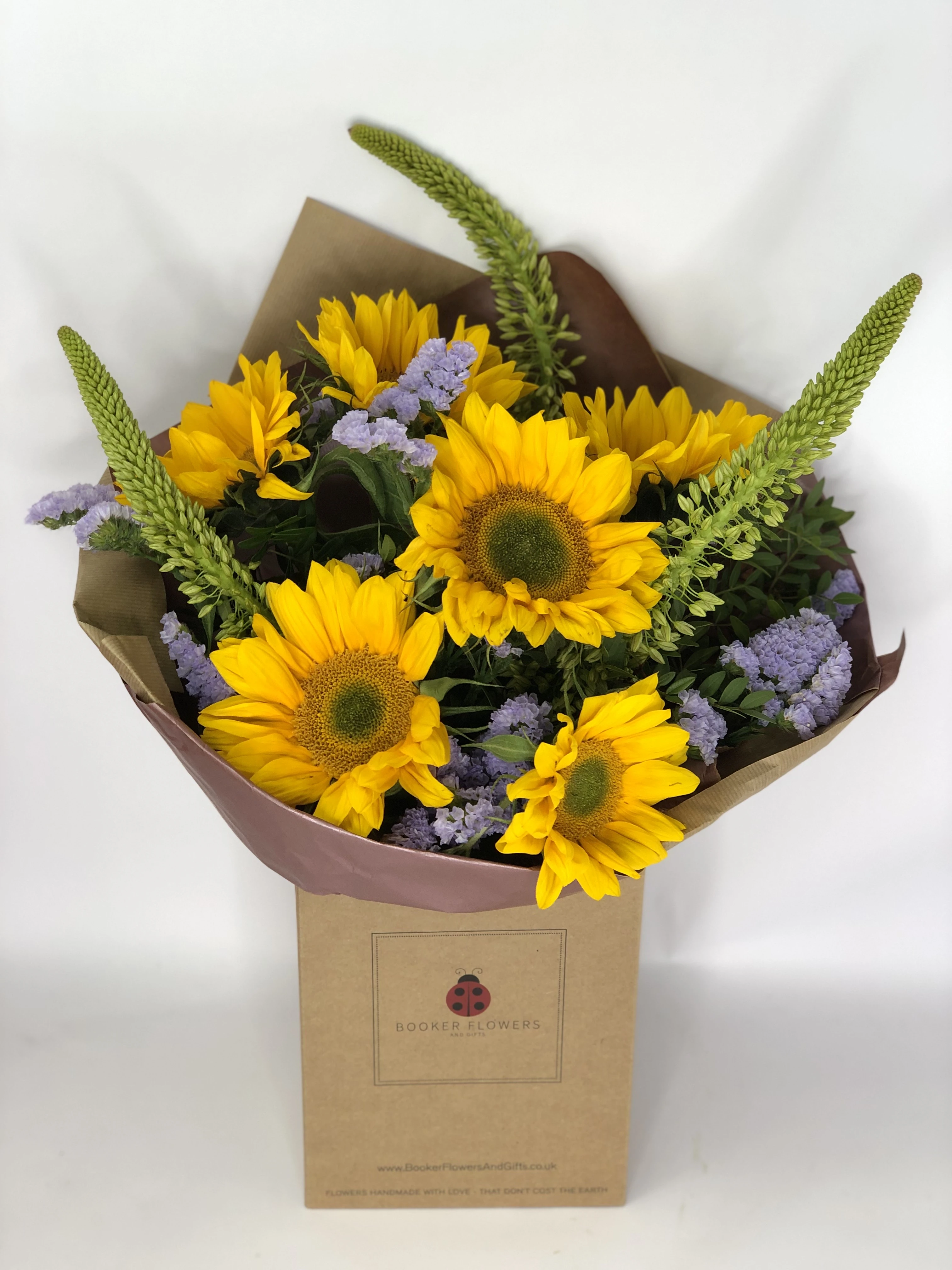 Sunny Sunflower and Foxtail Bouquet of Flowers