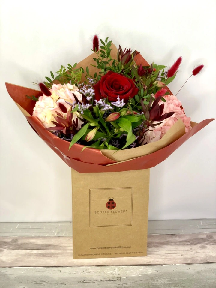 Sweet Kisses Valentines Handtied Bouquet
