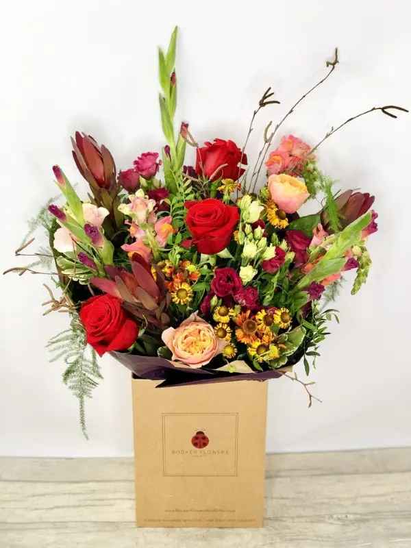 Textured Rose Autumn Handtied Bouquet