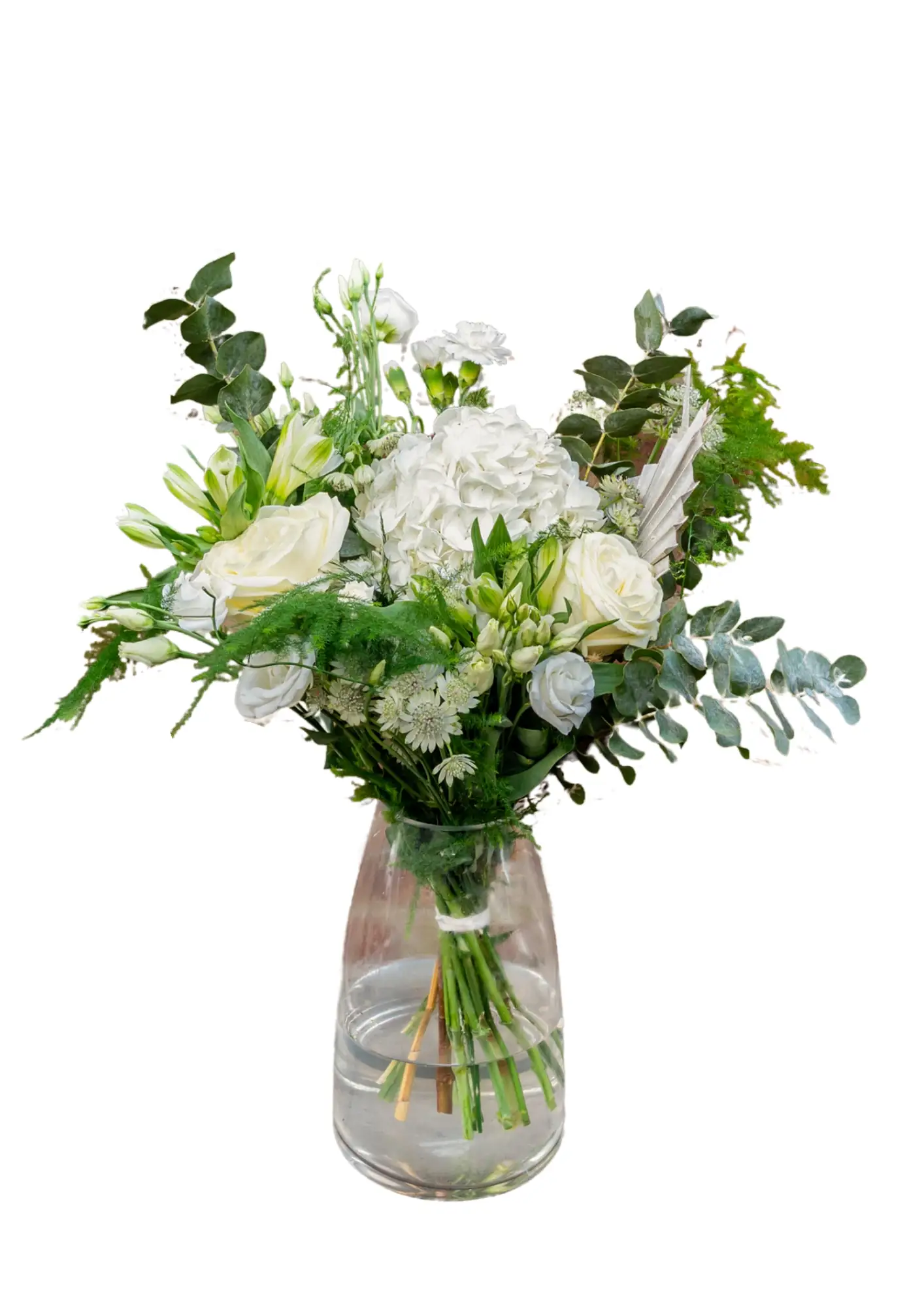 Thinking of you Vase of Neutral Flowers