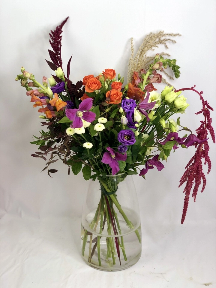 Tutti Frutti Autumn Vase Of Flowers