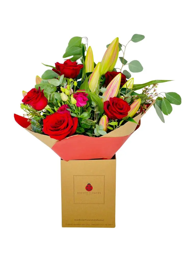 Lily bouquet valentines flowers