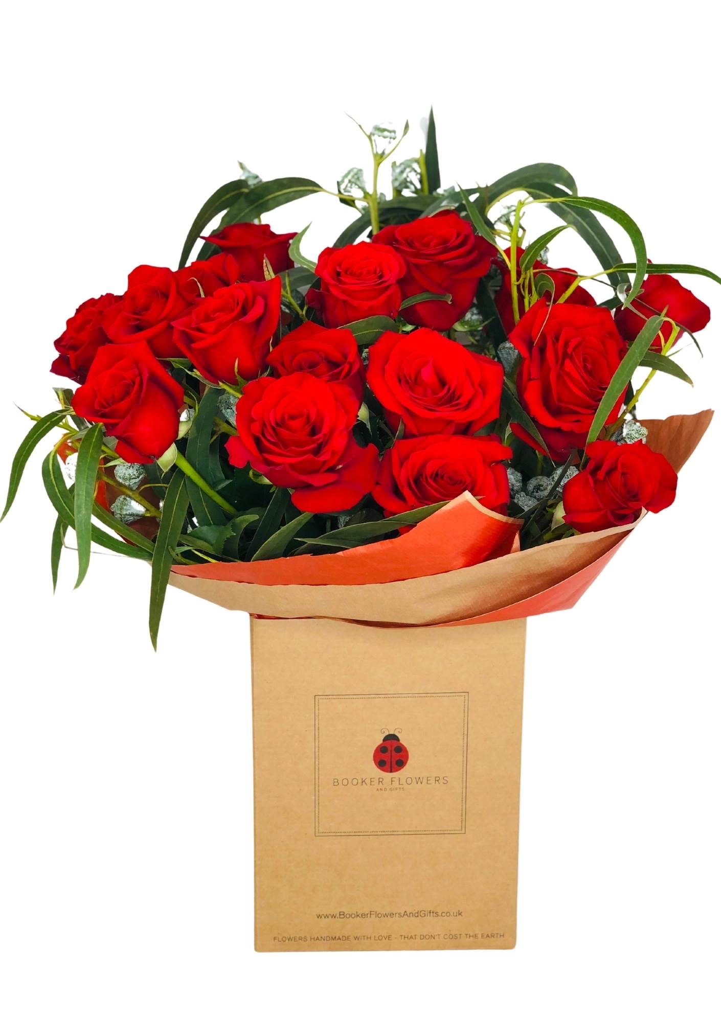 Valentines Dramatic Eighteen Red Roses