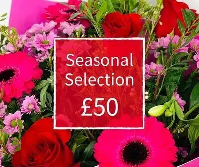 Valentines Florist Choice 50 - Seasonal Handtied Valentines Florist Choice 50 - Seasonal Handtied
