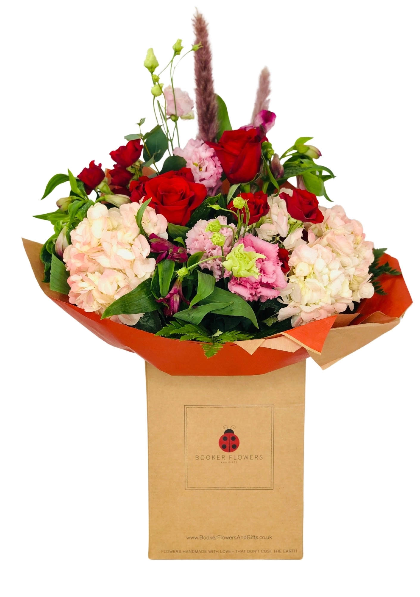 Valentines Two Hearts Rose Bouquet