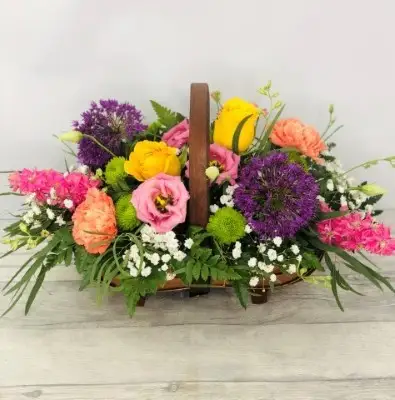 Vibrant Basket of Flowers